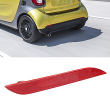 Reemplazo del reflector lateral del parachoques trasero con lente rojo para Smart Fortwo EQ