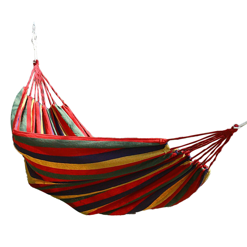 Portable Outdoor Hammock 190x100cm Cotton Polyester Up to 440.9lbs-image-OPC-PJCPWYV-NEW