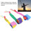 6 pièces Balle arc-en-ciel à queue - Balle de jeu en polyester doux 4