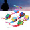 6 pièces Balle arc-en-ciel à queue - Balle de jeu en polyester doux 15