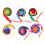6 pièces Balle arc-en-ciel à queue - Balle de jeu en polyester doux 2