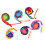 6 pièces Balle arc-en-ciel à queue - Balle de jeu en polyester doux 1