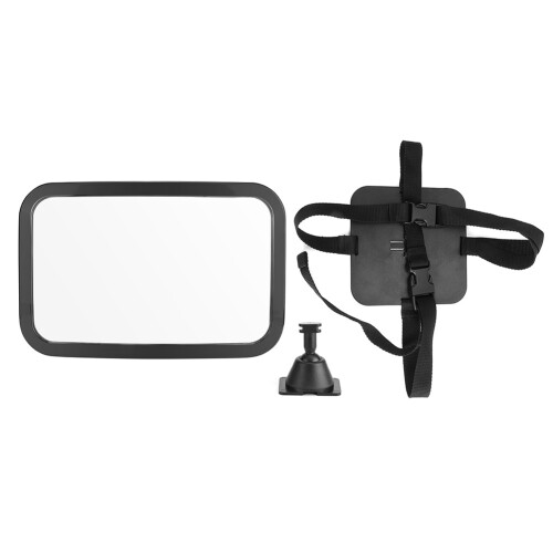 Adjustable Wide Angle Rearview Mirror for Car, Safe View, 29x19cm 1