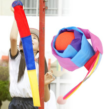 Palla con coda arcobaleno: poliestere, viola, blu, rosa