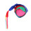Balle à queue arc-en-ciel - Polyester doux, vert rouge bleu 13