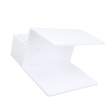 Organizador de almohada para injerto de pestañas, soporte acrílico, blanco, ideal para salones y aprendices