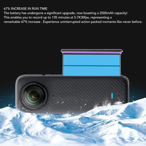 Batteria X4 Action 2500 mAh 3,85 V 9,63 Wh Nero 2