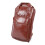Geeigneter PU-Leder-Drumsticks-Rucksack, multifunktionale Tasche Braunrot 16