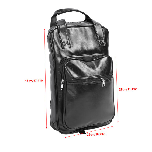 Zaino porta bacchette in PU spesso nero 1