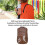 Verdickter Multifunktionaler PU-Leder-Drumstick-Rucksack, Braun 5