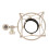 Broadcasting 60MM Microphone Shock Mount with Anti Vibration Clip in Gold 11