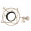 Broadcasting 60MM Microphone Shock Mount with Anti Vibration Clip in Gold 12
