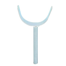 Iron U-Shape Pet Fence Accessory – Silver, 13.4x6.7cm