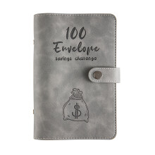 100 Briefumschläge Budget-Ordner A6 PU-Leder Rosa
