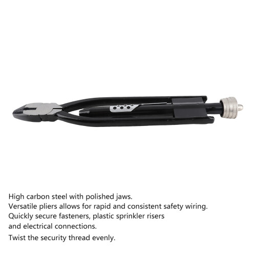 9in High-Carbon Steel Safety Wire Twisting Pliers with Locking Feature 2