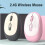 Mouse Bluetooth 800/1600/2400 DPI 500 mAh Grigio 3