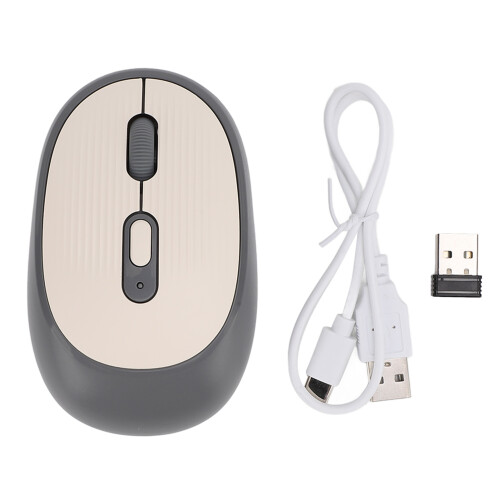 Mouse Bluetooth 800/1600/2400 DPI 500 mAh Grigio 1