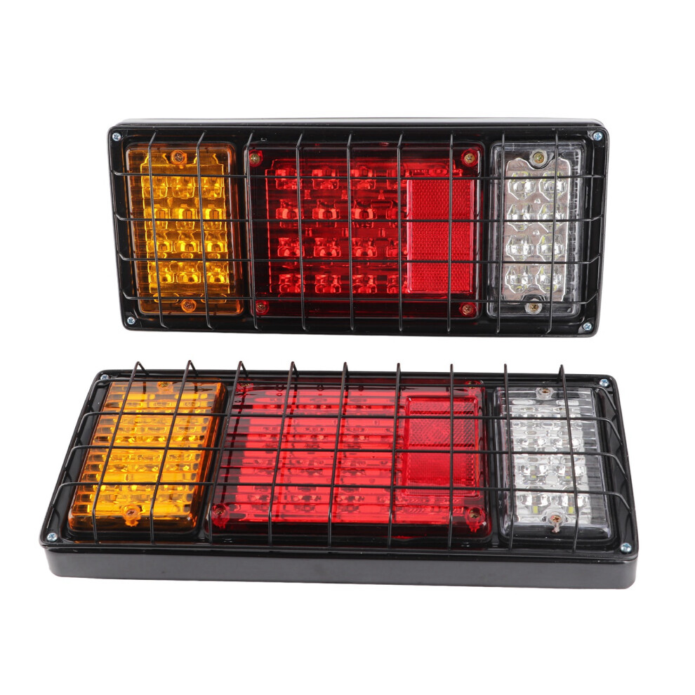 2Pcs 12V Led Tail Lights Brake Reverse Indicator For Trailer Truck Boat - 40 Leds 6901334081250