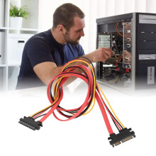 Cavo di estensione di alimentazione SATA da 22 pin Serial ATA maschio a femmina 3.3ft Dati & Alimentazione