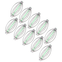Durable 10PCS Stainless Steel Fishing Feeder Bait Cage 36g BeadXL