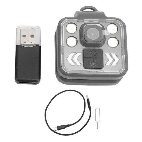 KS908 Body Cam Nero 128GB Compatto 1080P IP65 1