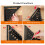 Regla triangular de 7 pulgadas de aleación de aluminio negra 17.78cm 4
