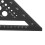 Regla triangular de 7 pulgadas de aleación de aluminio negra 17.78cm 9