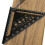 Regla triangular de 7 pulgadas de aleación de aluminio negra 17.78cm 3