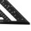 Regla triangular negra de 12 pulgadas (30 cm) para cerchas 7