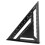 Regla triangular negra de 12 pulgadas (30 cm) para cerchas 13