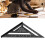 Regla triangular negra de 12 pulgadas (30 cm) para cerchas 15