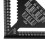 Regla triangular negra de 12 pulgadas (30 cm) para cerchas 9