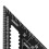 Regla triangular negra de 12 pulgadas (30 cm) para cerchas 5