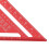 Squadra da carpentiere 7 pollici imperiali 90/45 alluminio rosso 8