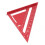 Squadra da carpentiere 7 pollici imperiali 90/45 alluminio rosso 11