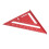 Squadra da carpentiere 7 pollici imperiali 90/45 alluminio rosso 9