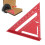 Squadra da carpentiere 7 pollici imperiali 90/45 alluminio rosso 1
