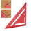 Squadra da carpentiere 7 pollici imperiali 90/45 alluminio rosso 14