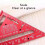 Squadra da carpentiere 7 pollici imperiali 90/45 alluminio rosso 7