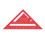 Squadra da carpentiere 7 pollici imperiali 90/45 alluminio rosso 16