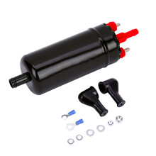 Pompe à carburant inline 12V 0580464070 Noir+Rouge 12mm-8mm