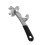 2 Stück Eimeröffner aus Aluminiumlegierung Silber+Schwarz 11