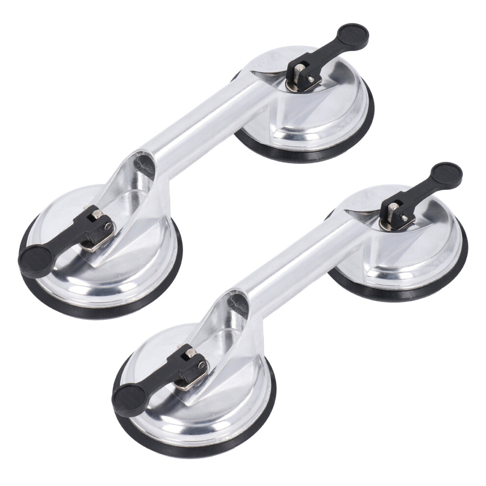 Durable 2Pcs Aluminum Suction Cups With 100Kg Capacity Dual Handles 8481334087448