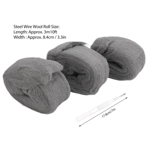 Professional Steel Wool Fill Fabric Kit with Gloves, 3m Roll 1