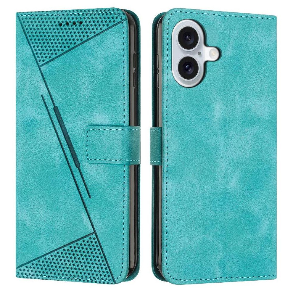 (Green) Flip Case For Iphone 17 Wallet Pu Leather Card Insertion Kickstand Green 764563143634