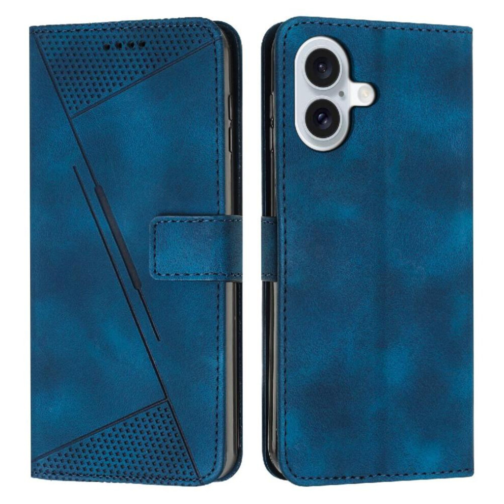 (Blue) Flip Case For Iphone 17 Wallet Pu Leather Card Insertion Kickstand Blue 764563143610
