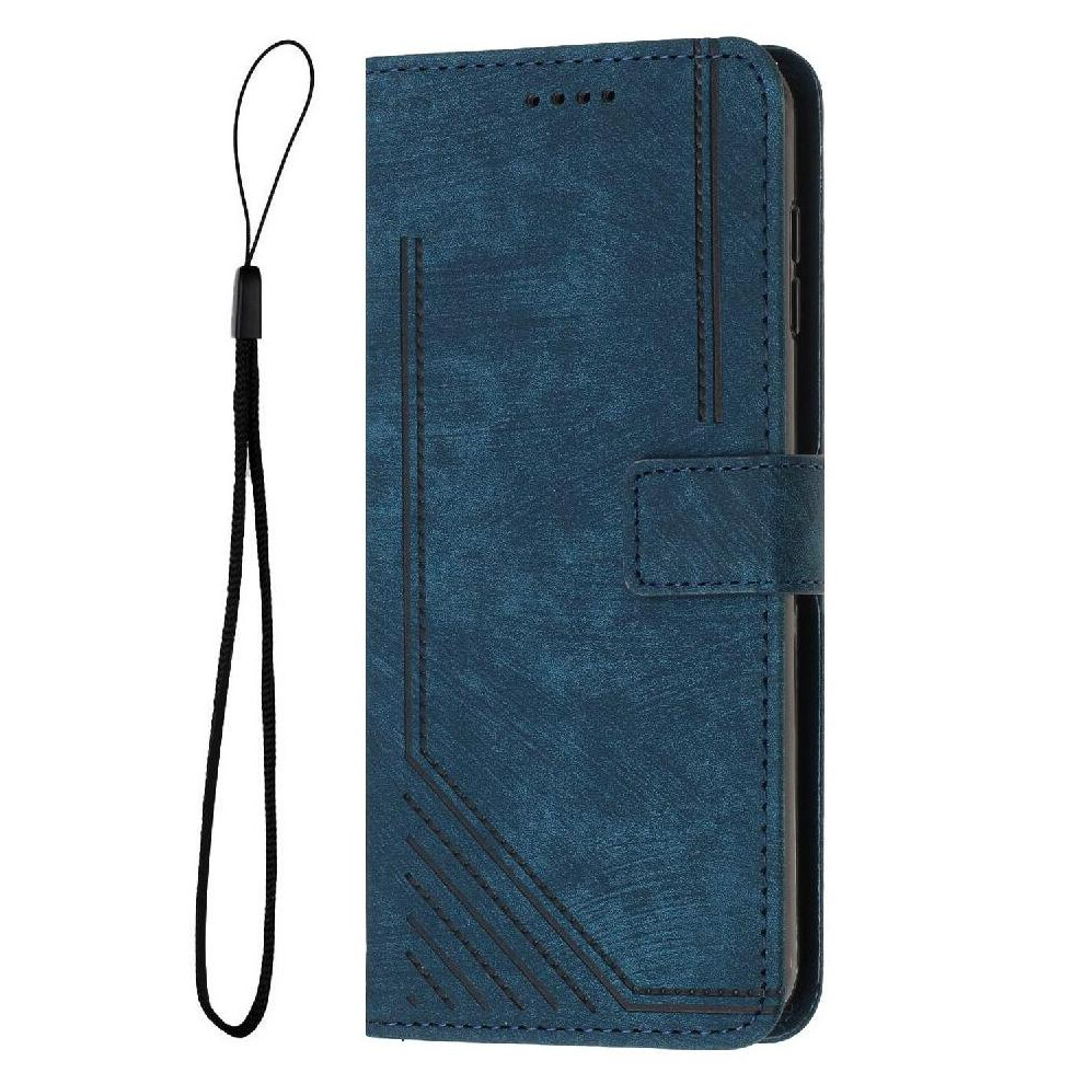 (Blue) Flip Case For Iphone 17 Kickstand Card Insertion Pu Leather Wallet Blue 764563143856