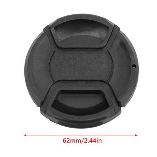 62 mm / 2,44 Zoll ABS-Objektivdeckel, staubresistent, Kordel 1