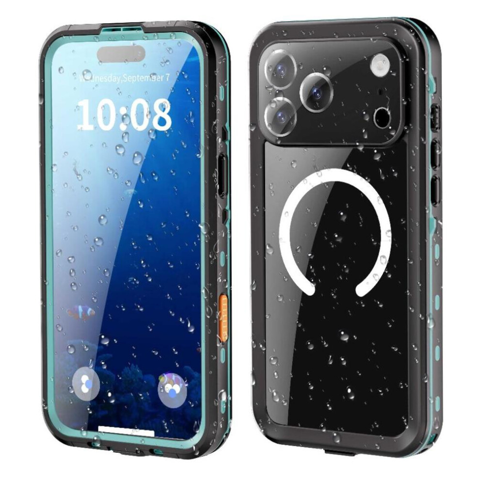 (Blue) Waterproof Case For Iphone 17 Pro Max 12Ft Military Shockproof Ip68 Waterproof Full Rated Waterproof Dustproof Blue 764563144761