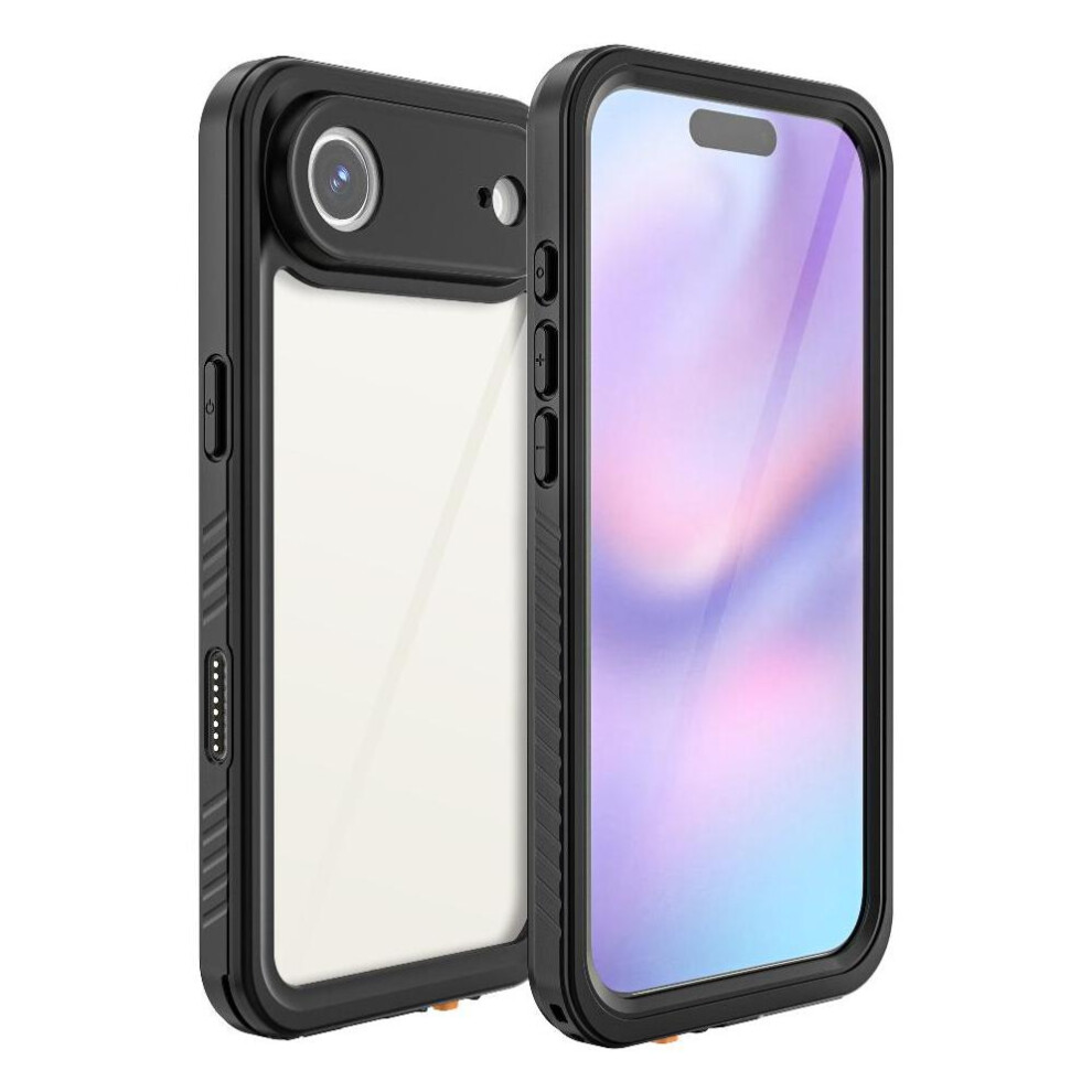 (Black) Case For Iphone 17 Air Ip68 Waterproof Full Waterproof Built 12Ft Military Shockproof In Screen Protector Black 764563144839